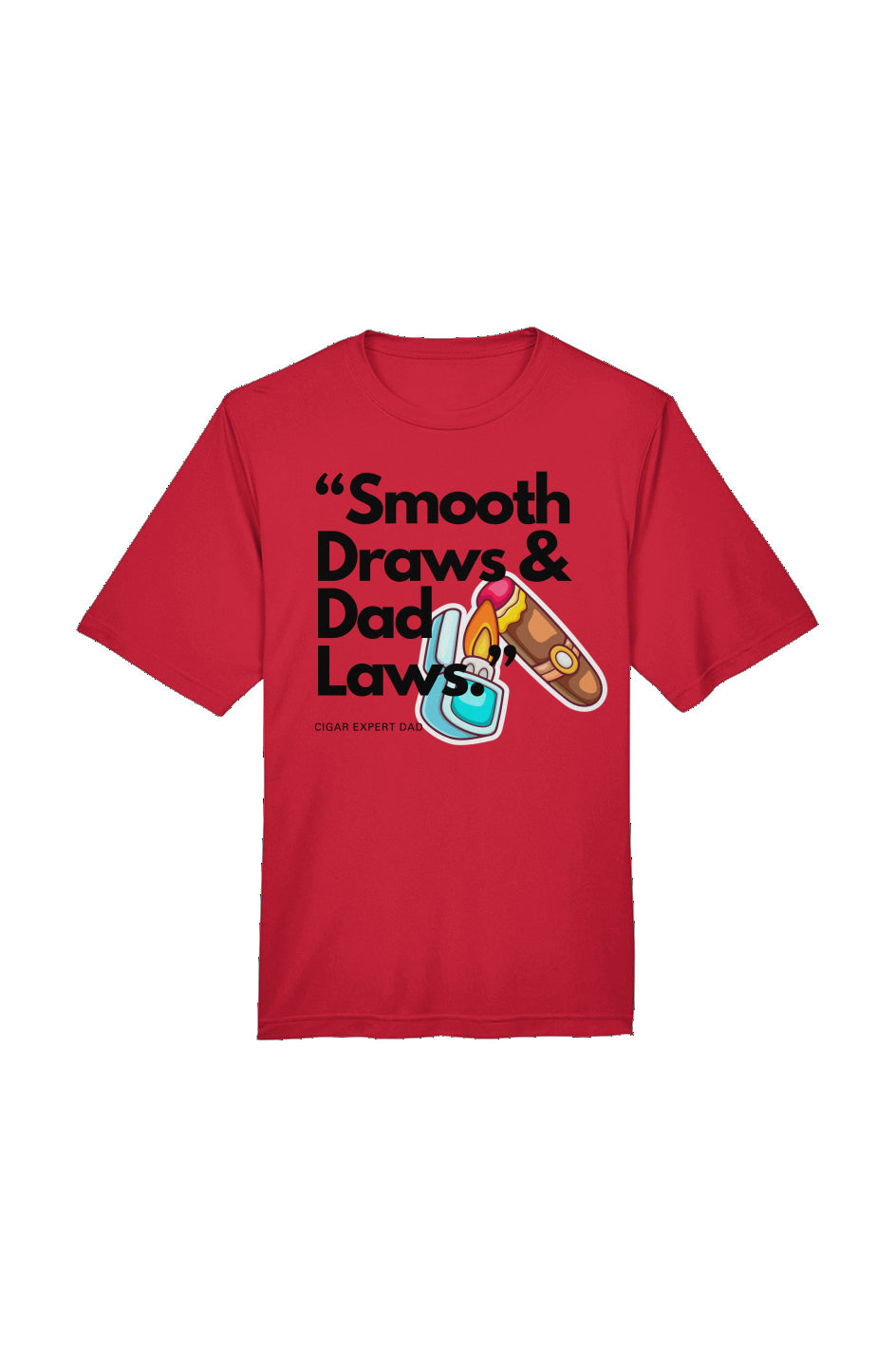 "Smoke Draws & Dad Laws" T-Shirt - Red