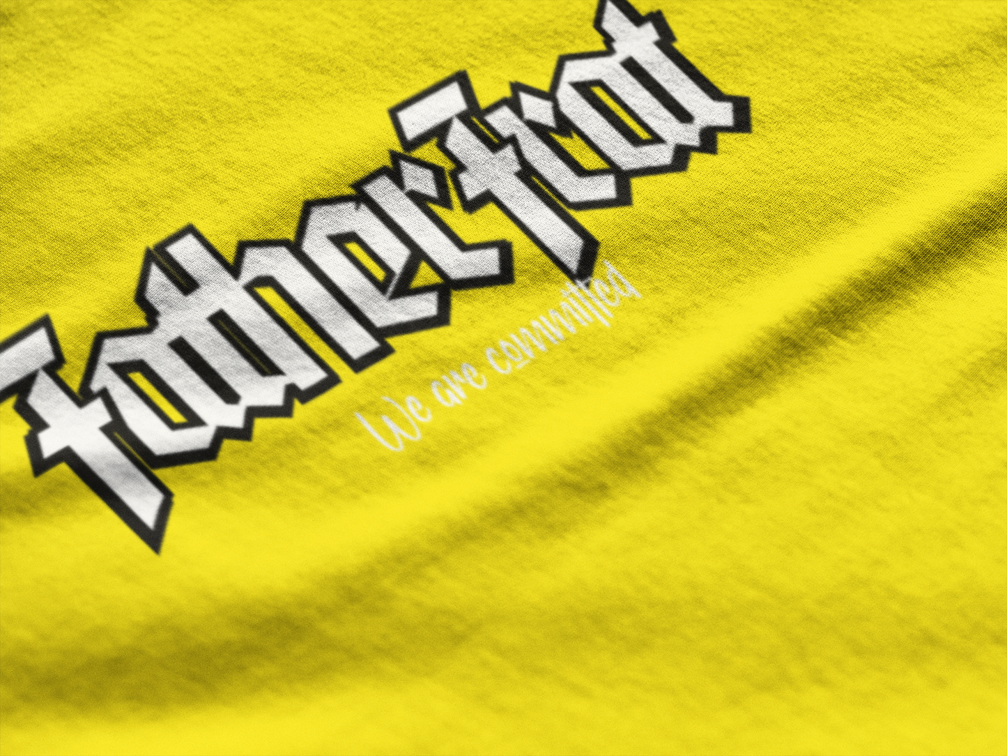 "My Name" Statement T-Shirt (Yellow and White)