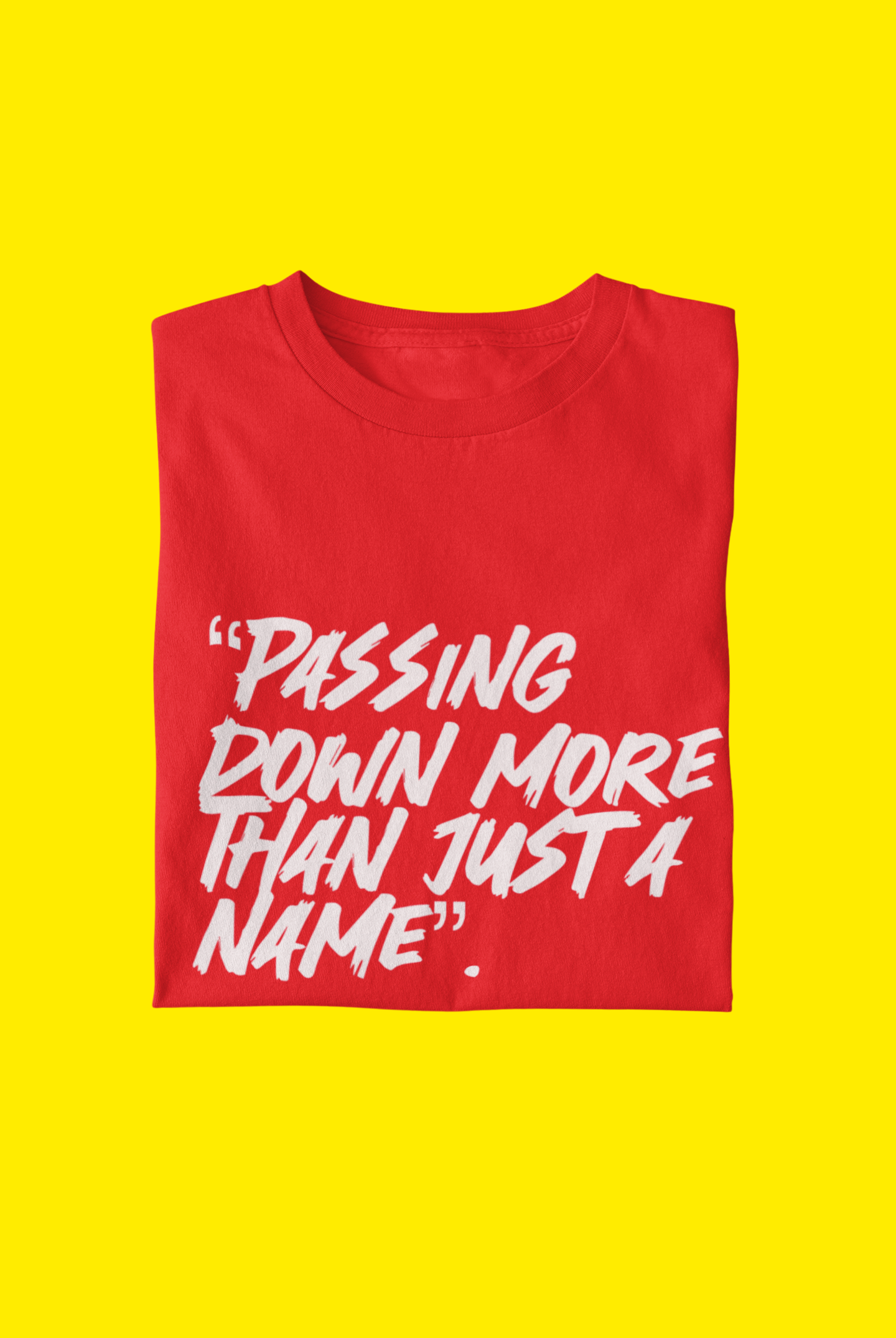 "My Name" Statement T-shirt (Red and White)